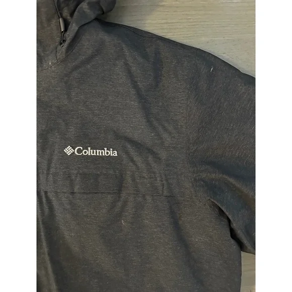 Columbia Men's Omni Tech Waterproof Breathable Hooded Jacket Black XL